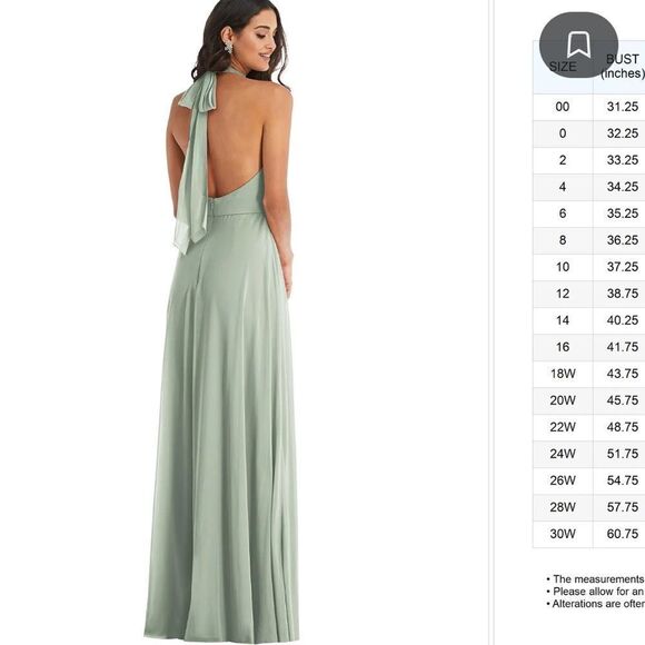 After Six Sage Green Maxi Dress - Picture 3 of 9